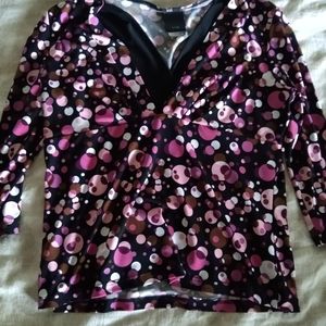 j.t.b. size small 3/4 sleeve blouse